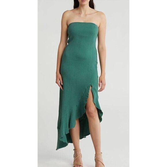 New Free People Made Me Blush Midi Dress size Large - Picture 1 of 6